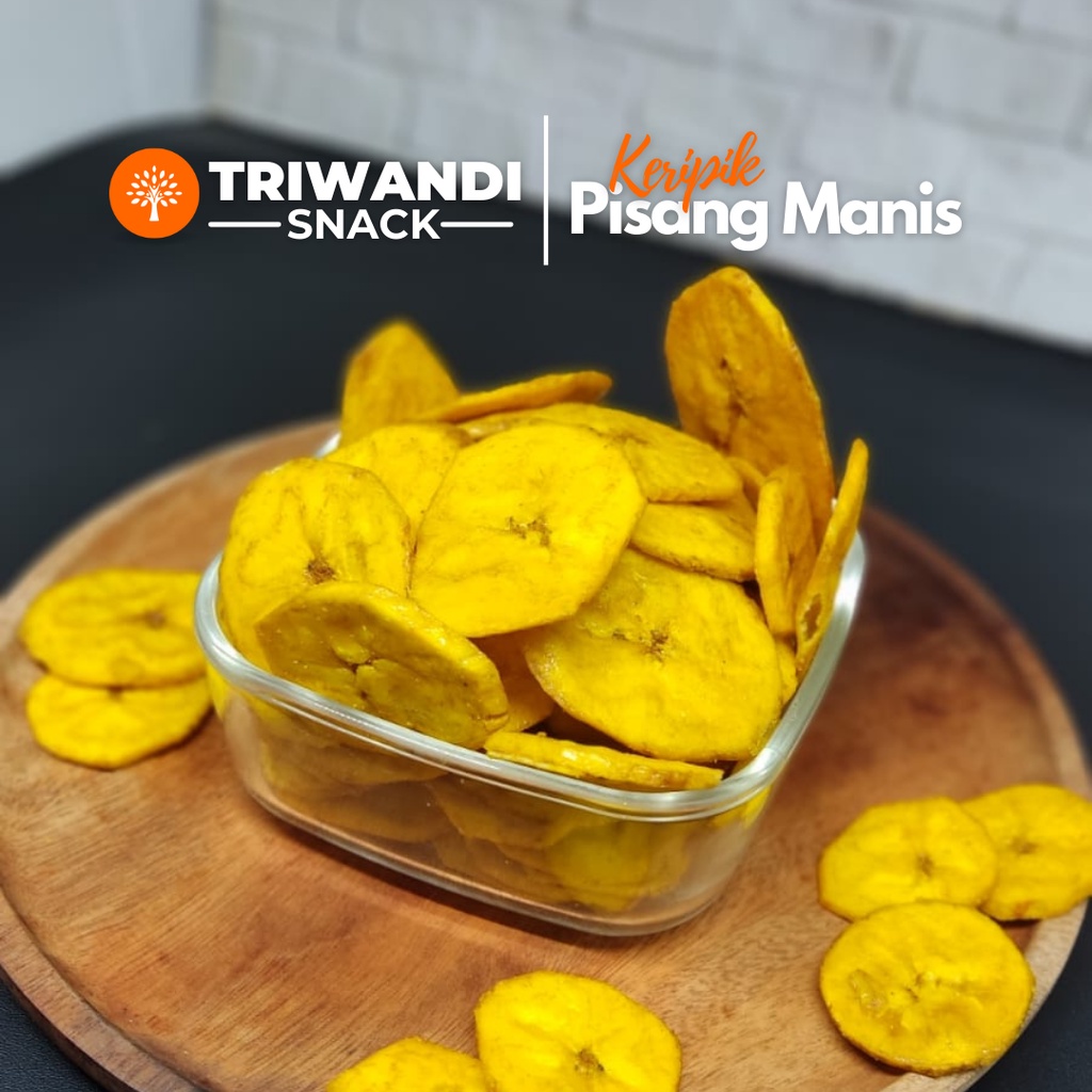 

Keripik pisang manis pisang koin kemasan 100 - 250 gr TRIWANDI SNACK oleh oleh bandung