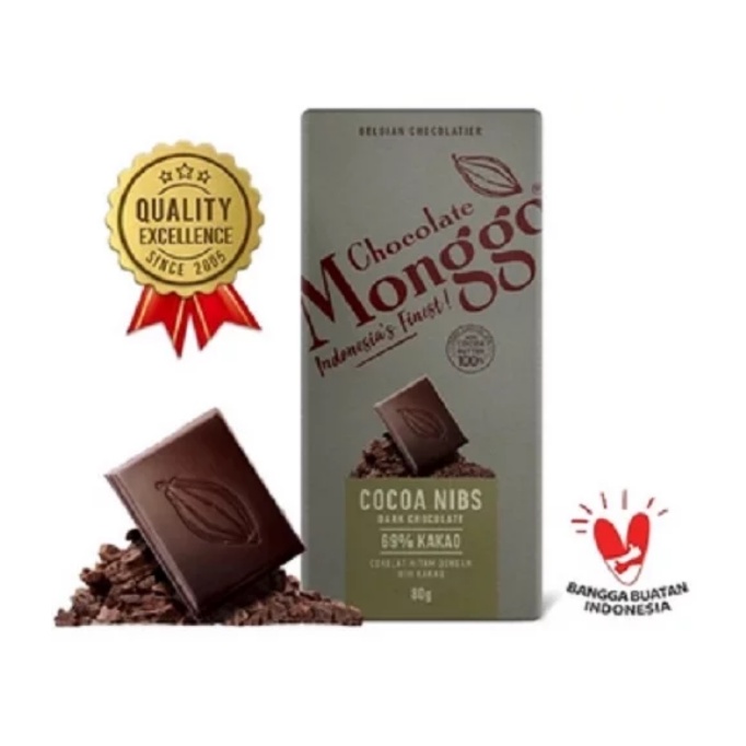 

Monggo Dark Chocolate with Cacao Nibs