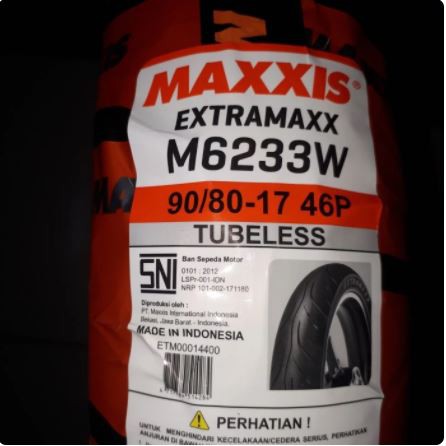 ban motor maxxis extramaxx 90 80 17 46p tubeless ban luar motor ban motor