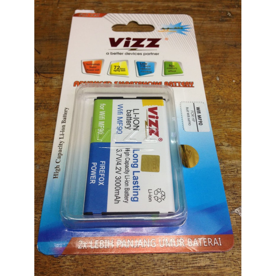 [termurah] Baterai Dobel Power Vizz Wifi MF90 3000Mah for HP Bolt Wifi MF90