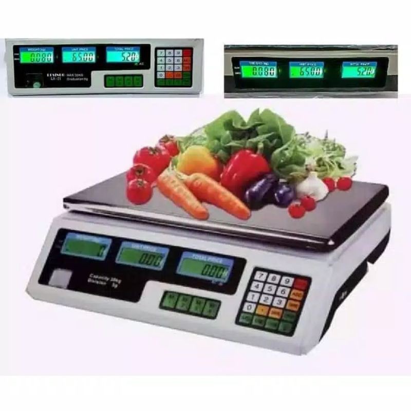 Timbangan Buah Digital Max 40 KG / Timbangan Digital Price Computing Scale 40 Kg /Buah/Sayur/Sembako