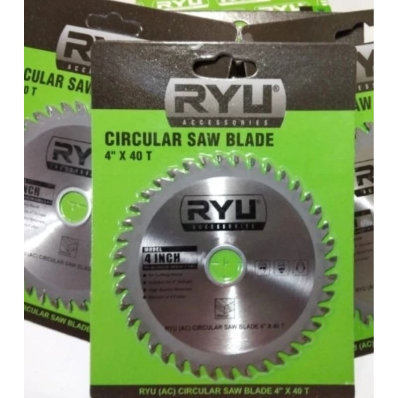 MATA CIRCULAR SAW 4 INCHI x 40T RYU/CIRCULAR SAW BLADE