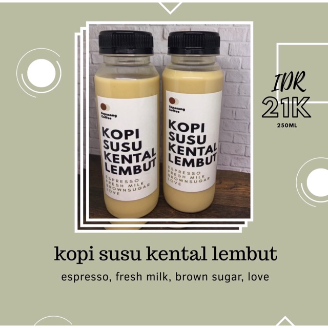 

kopi susu kental lembut