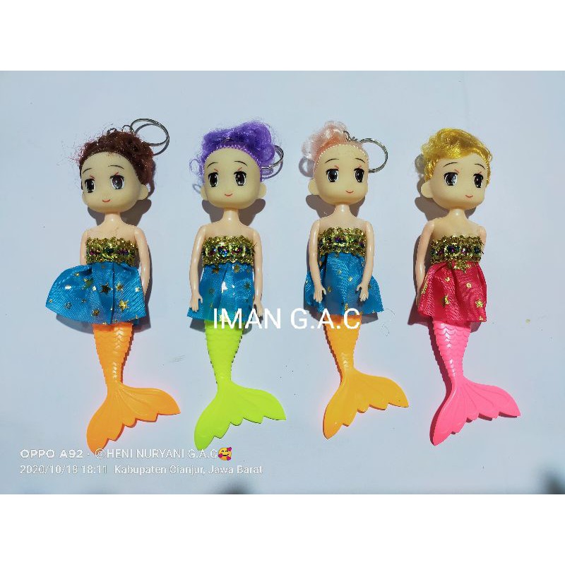 Gantungan kunci mermaid gantungan kunci putriduyung/souvenir gantungan kunci