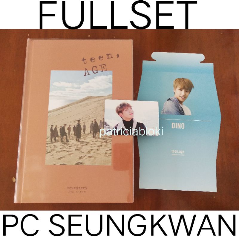Fullset 2nd Album Seventeen TEEN AGE Orange Ver Photocard Seungkwan TA TEENAGE Pc Standee Dino White