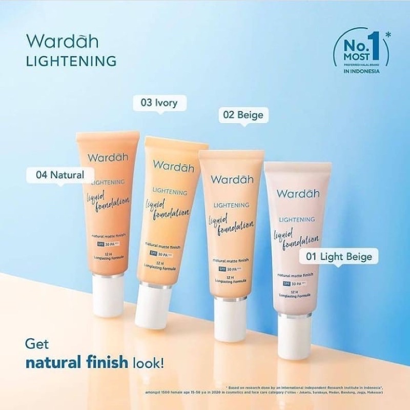 Wardah Lightening Liquid Foundation SPF 30 PA+++ 25ml