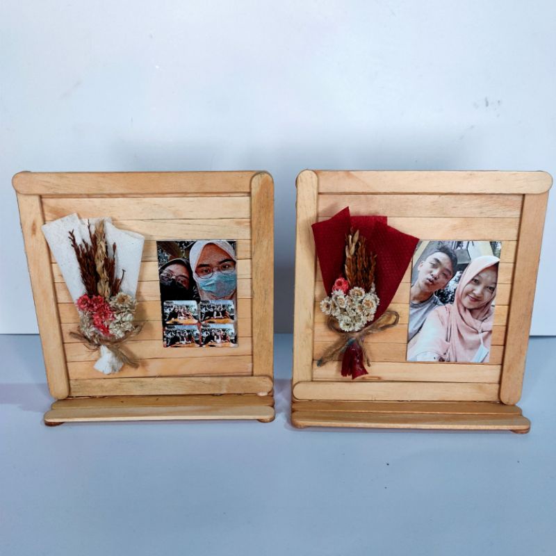 bingkai foto prakarya pigora frame foto stik es krim