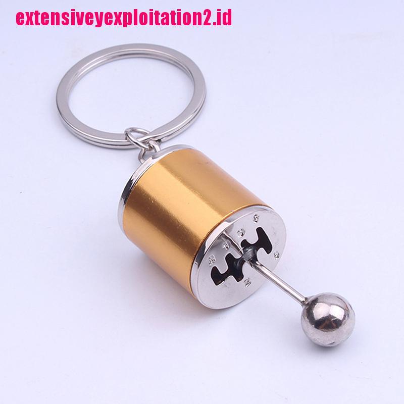 &lt; E2id &amp; &gt; 1Pc Gantungan Kunci Bentuk Knob Perseneling Mobil Bahan Metal