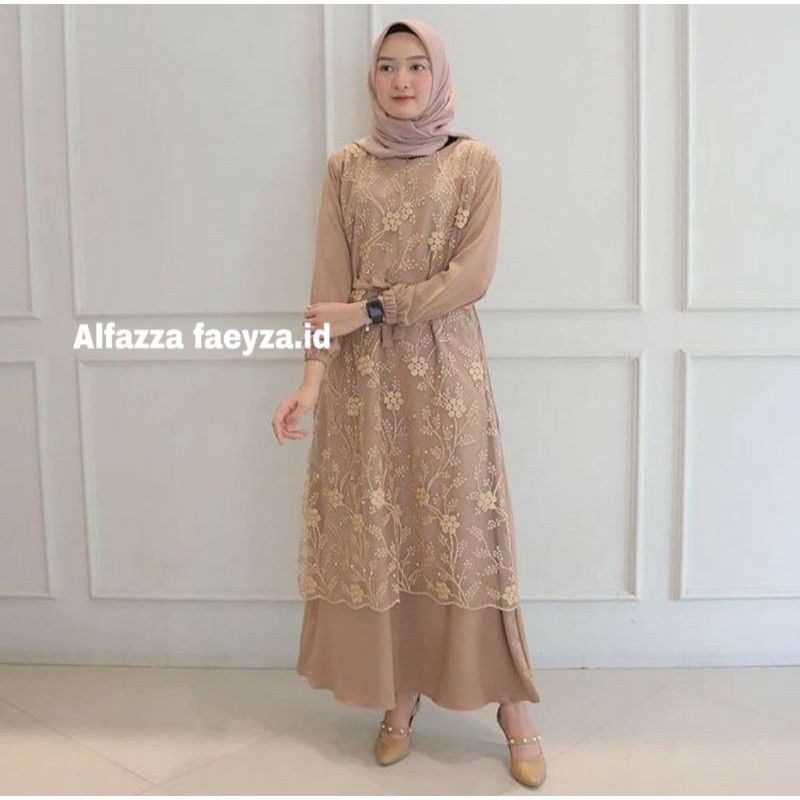 Brukat Gamis/GAMIS Brukat Tille mutiara/Baju Brukat kondangan//GAMIS TERBARU/GAMIS TERLARIS