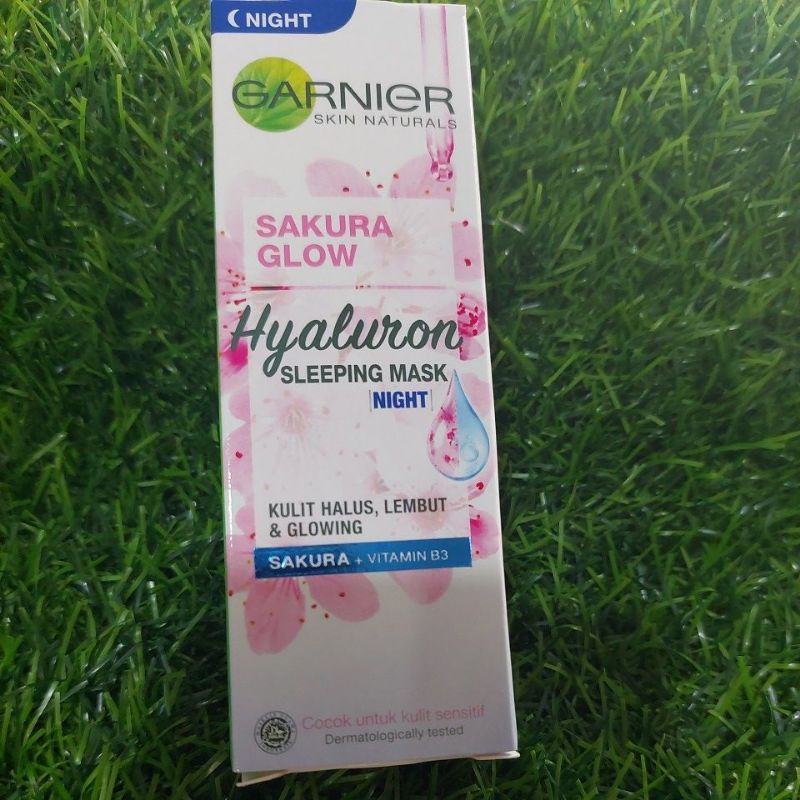 GARNIER SAKURA HYALURON SLEEPING MASK (NIGHT)/CREAM MALAM/GARNIER