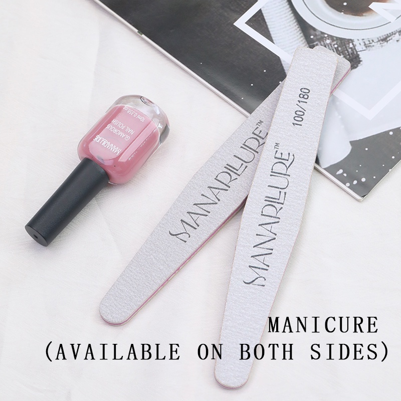 Manarllure Premium two side Kikir Kuku Mini Dua Sisi untuk Manicure nail File