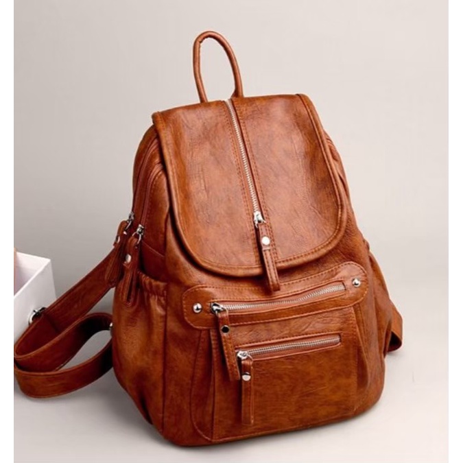 DISKON TAS RANSEL WANITA KOREA FASHION TERBARU TAS RANSEL WANITA SINTETIS ANTI AIR TAS RANSEL WANITA