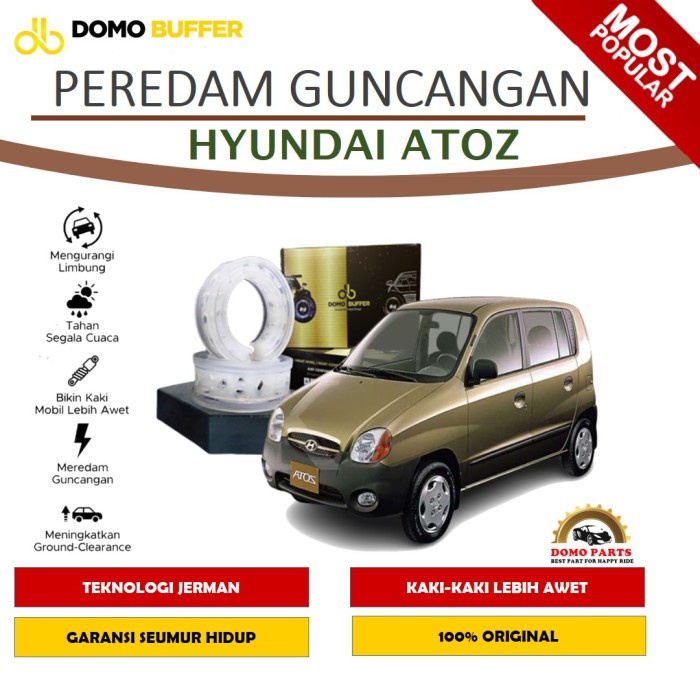 Domo Buffer Hyundai Atoz - Karet Damper Peredam Guncangan Mobil Hyundai Atoz Anti Limbung