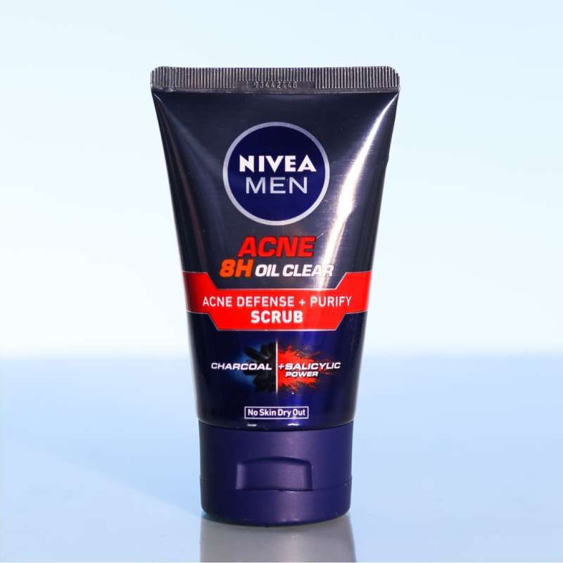 NIVEA MEN Acne 8H Oil Clear Acne Defense Purify Scrub 100mL