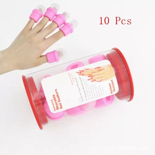 Gel Nail Polish Remover Soak Professional Hand Wearable UV Nail Soakers Cap Set Tools Manicure 945#