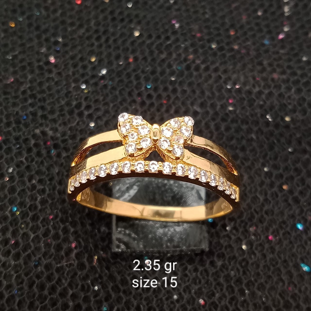 Cincin Emas 17K - 2.35 gr Kadar 750 - 840