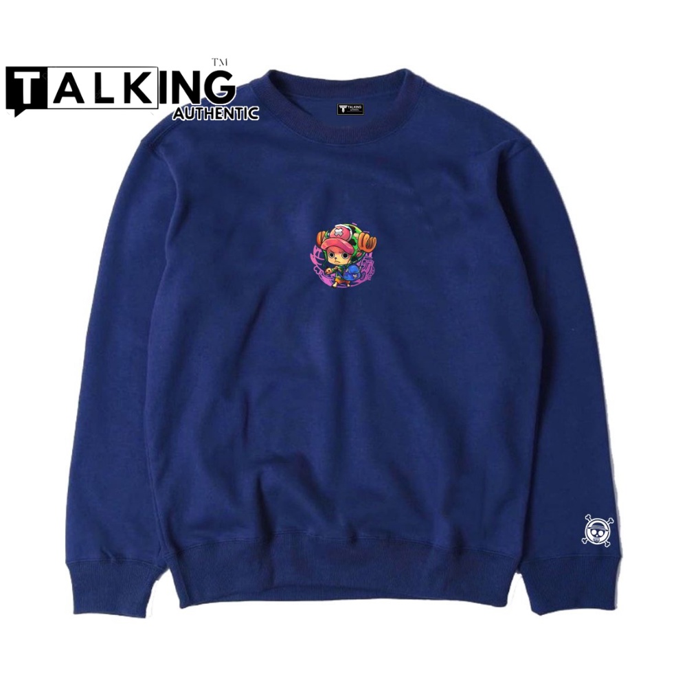 crewneck krah tinggi crewneck pria oversize xxl crewneck distro pia original TALKING AUTHENTIC crewneck navi anime one piece coper