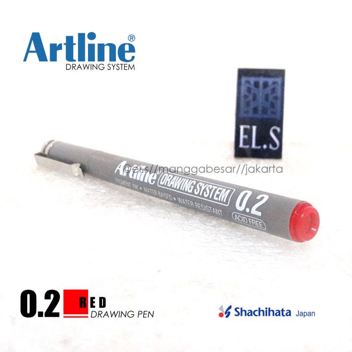 

Pendrawing- Artline Drawing System 02 Red ( Drawing Pen ) -Drawing-Pen.