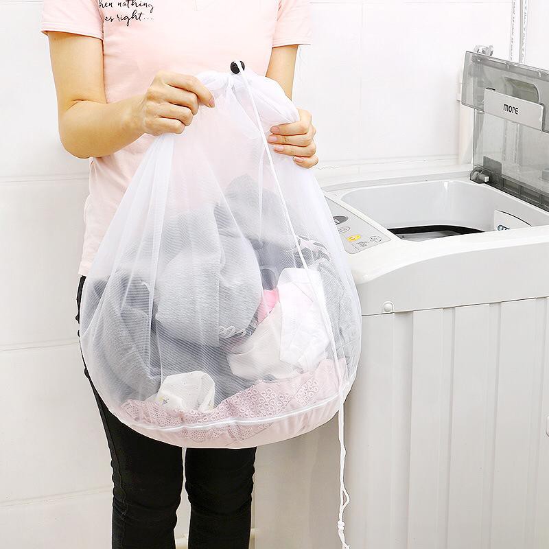 𝘈𝘉𝘎✰ Laundry Bag Pouch Tas Kantong Laundry Bahan Mesh Tebal untuk Perlindungan Pakaian 1083