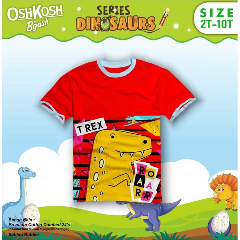 kaos oshkosh lengan pendek