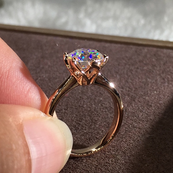 Cincin Pertunangan Untuk Wanita | Set Cincin Moissan Aksen Berlian | Perhiasan Untuk Pasangan | Aksesoris Pria Dan Wanita