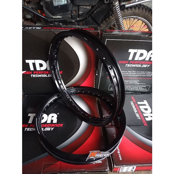 Velg Velek TDR W shape Hitam 160 & 185 ring 17