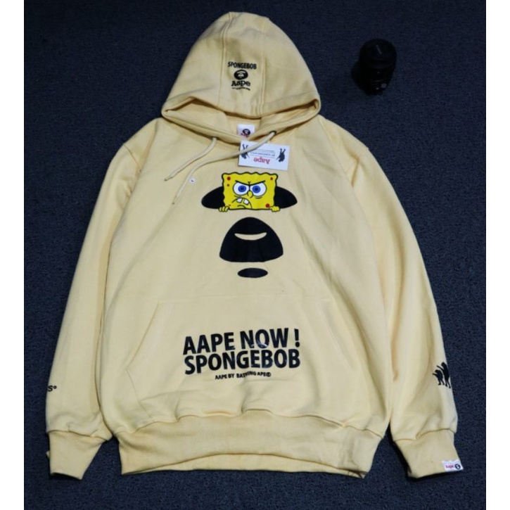 SWEATER HOODIE AAPE X SPONGEBOB FULLTAG&amp;LEBEL PREMIUM