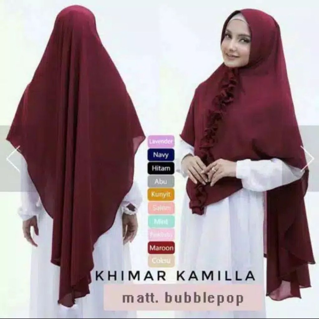 New trendi hijab khimar syari kerudung instan Raudah kancing 2 layer Grosir hijab Grosir jilbab