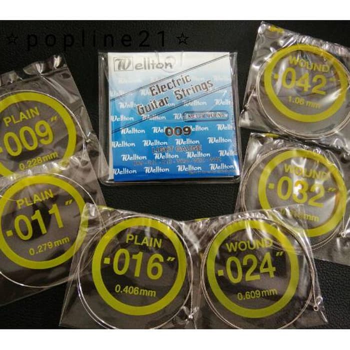 senar gitar listrik WELLTON / electric guitar strings WELLTON