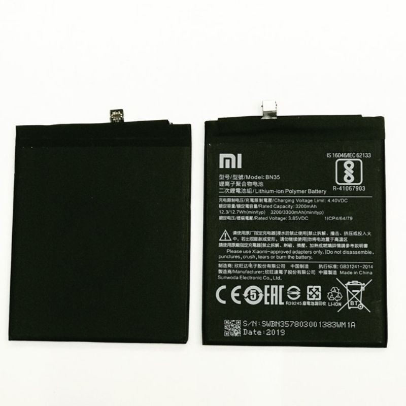 Baterai XIAOMI BN35 REDMI 5 Battery XIAOMI REDMI 5 Batre XIAOMI REDMI 5 BN35 ORIGINAL