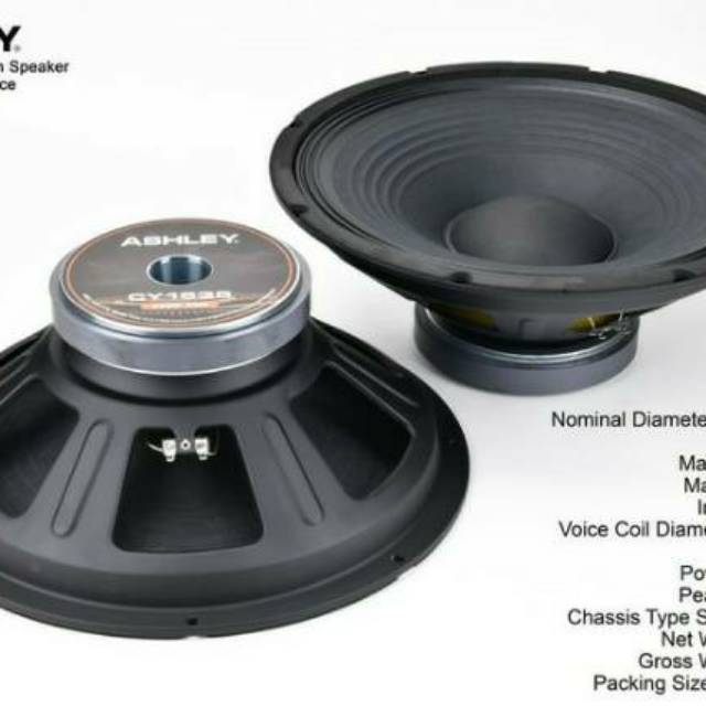 SPEAKER WOOFER ASHLEY CY 1535 ORIGINAL