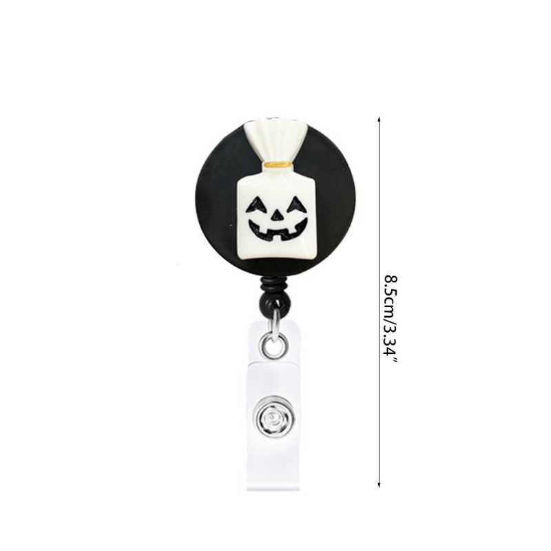 Zzz 8Pcs / Set Holder Kartu ID / Kunci Retractable Panjang 650mm Untuk Dekorasi Halloween