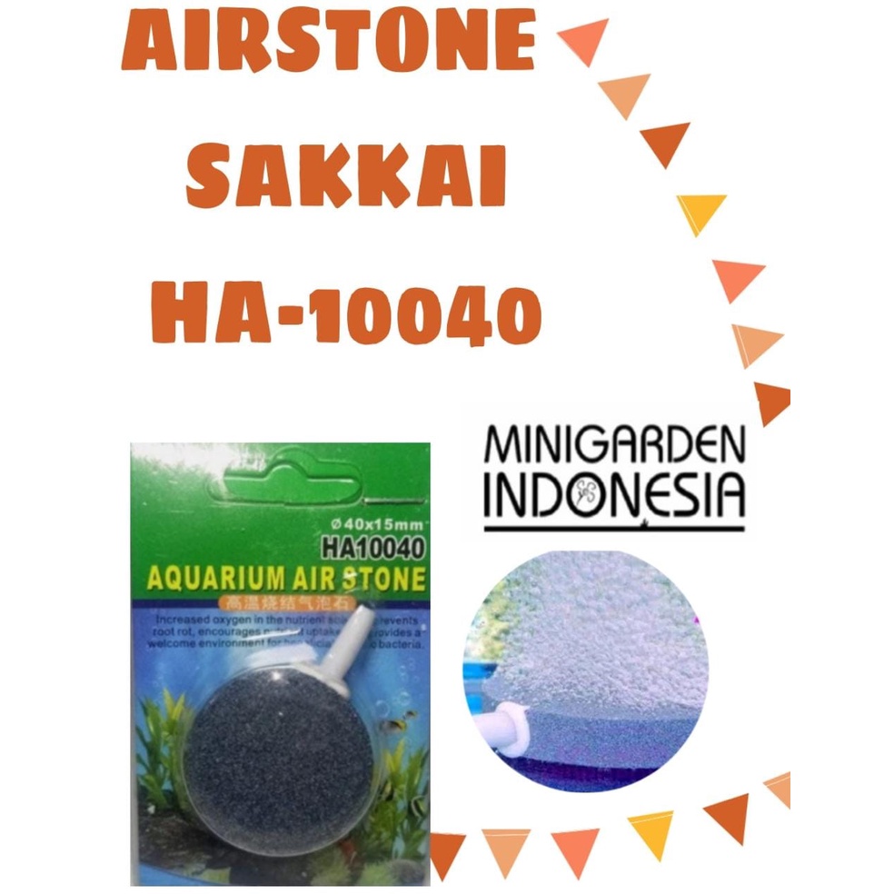 AQUARIUM AIRSTONE BULAT SAKKAI PRO HA-10040 BATU AERATOR 4CM X 15MM