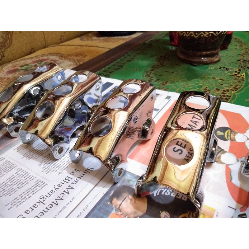 PANGKON MESIN MEGAPRO SUDAH CRHOME COPOTAN MOTOR