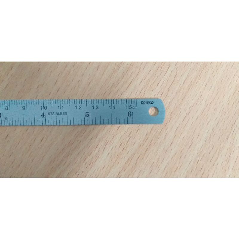 

KENKO STAINLESS STEEL RULER 15 CM RULER / ALAT MENGGARIS (15 cm) 12 Pcs