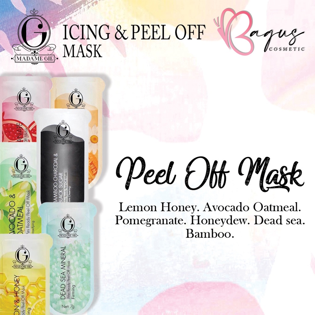 ⭐BAGUS⭐ MADAME GIE BEAUTY ICING MASK / PEEL OFF MASK / JELLY MASK | Get Mini Ready Masker Lumpur Wajah