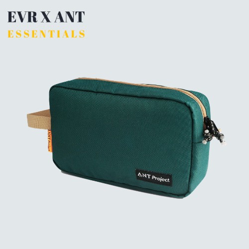 ☀ EVR X ANT ☀ Dopp Kit Irish Hijau Botol - Pouch - Tas Tangan - Clutch