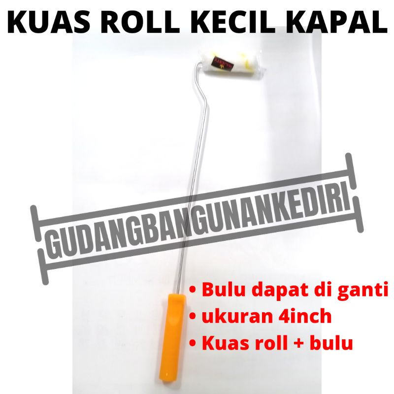 kuas roll kapal kecil 4 inch