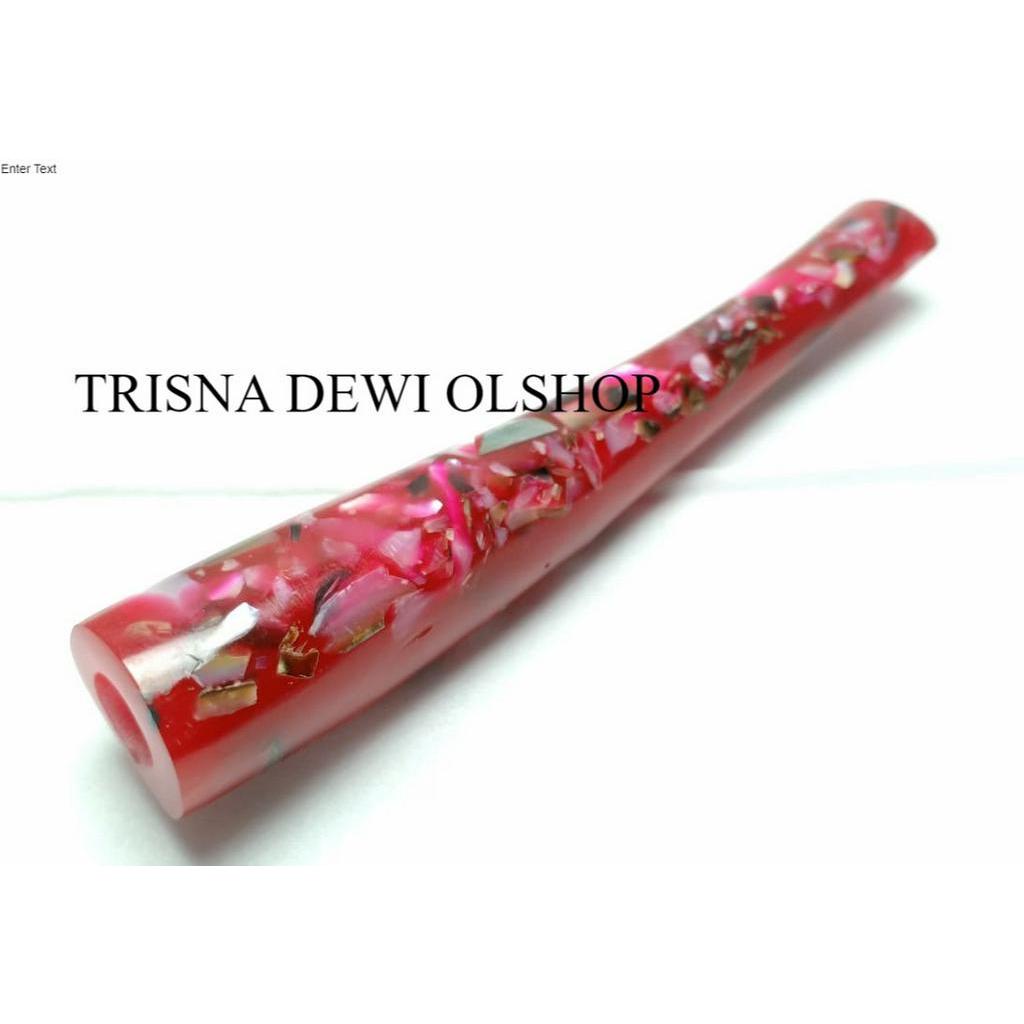 Pipa Cangklong Fosil Kerang Merah