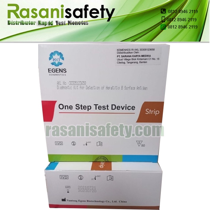 Hbsag Strip EGENS Strip Tes Isi Alat Tes
