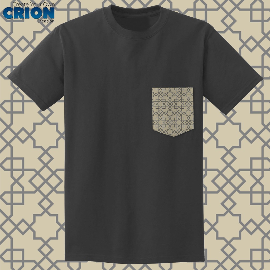 Crion Casual Tees Islamic Edition 2 with Pocket - Kaos Koko dengan Kantong