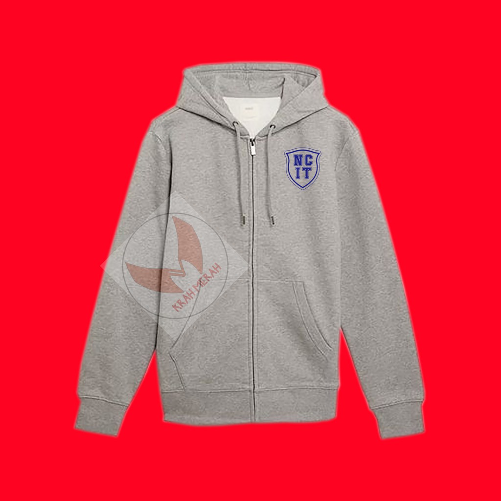 Hoodie Zipper ntc 127 NCIT Sablon Plastisol