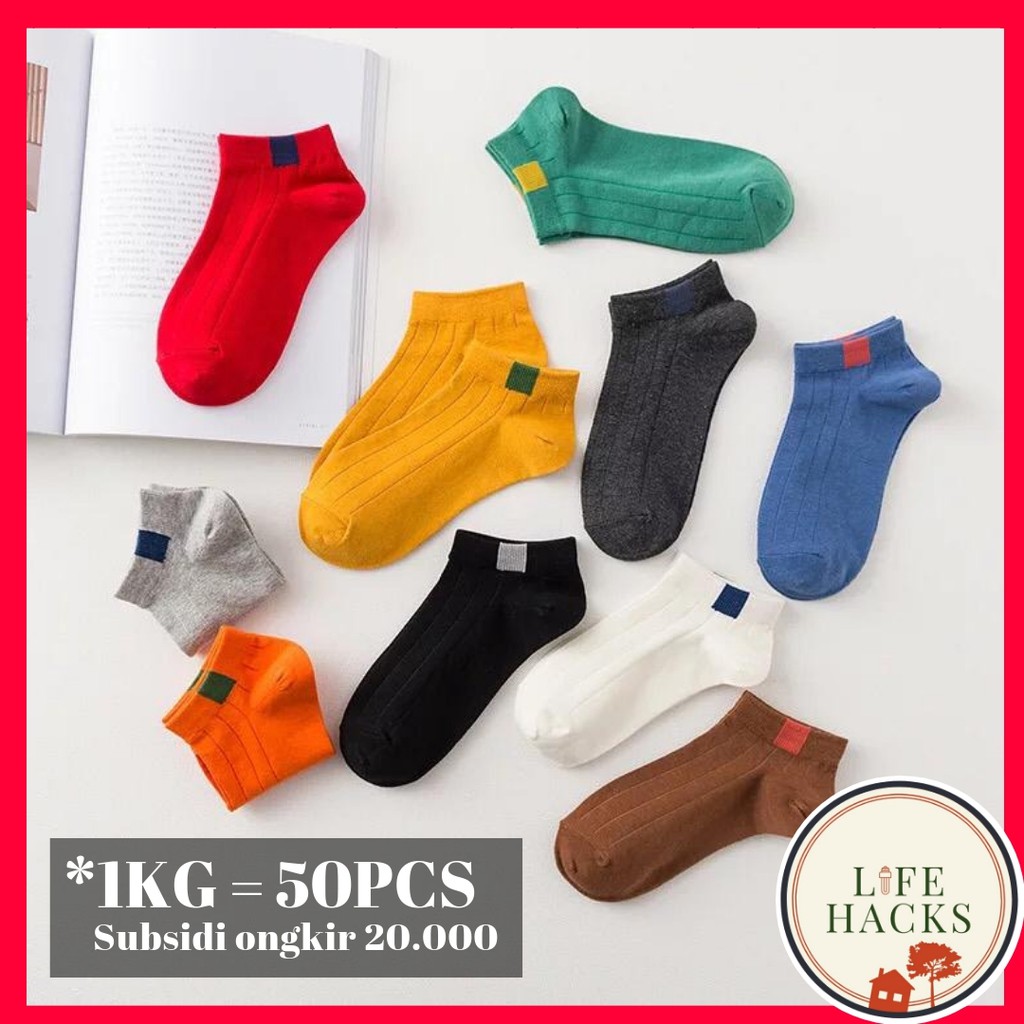 Download 1KG=50PCS KAOS KAKI POLOS 6 GARIS KAOS KAKI MURAH BATAM KAOS KAKI FASHION WANITA.PRIA IMPORT ...