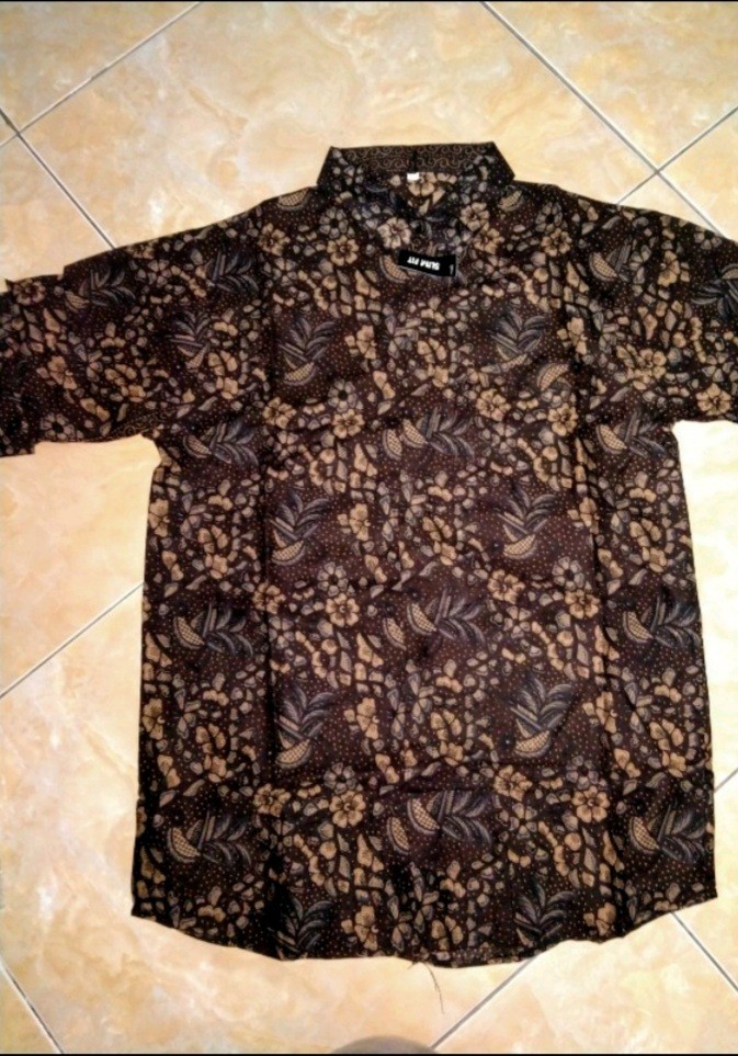 Batik Pria Lengan Panjang Slim Fit Kemeja Batik Pria Premium