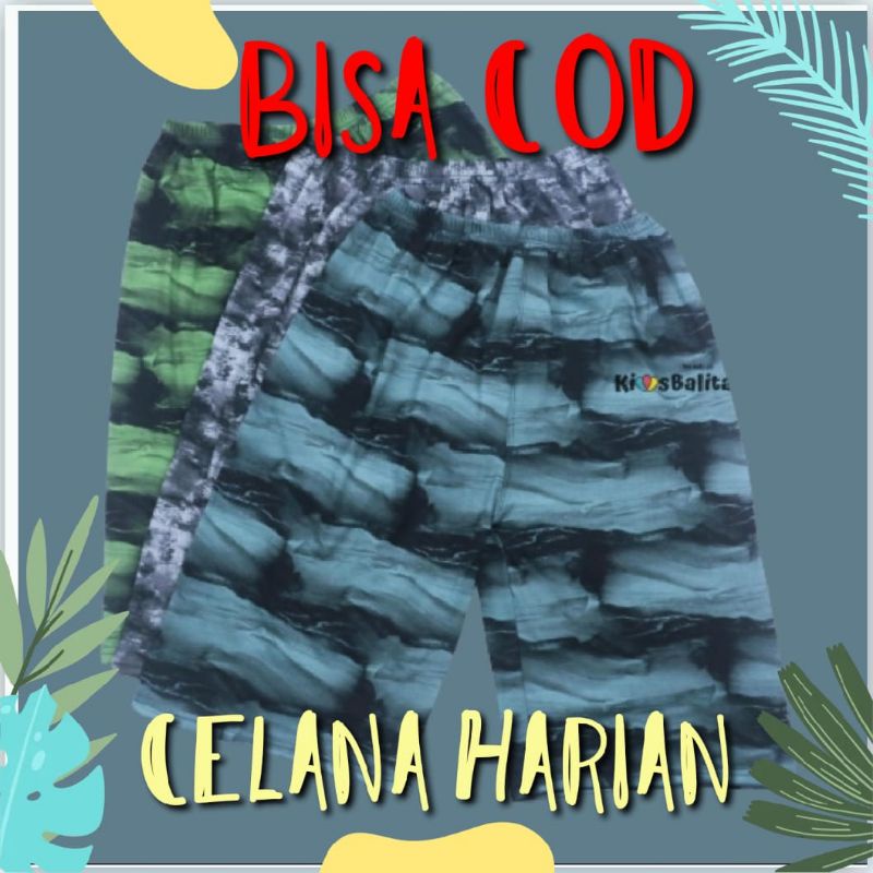 Celana Pendek Anak Bisa COD Celana Harian Santai Nyaman Untuk Tidur dan Main Anak