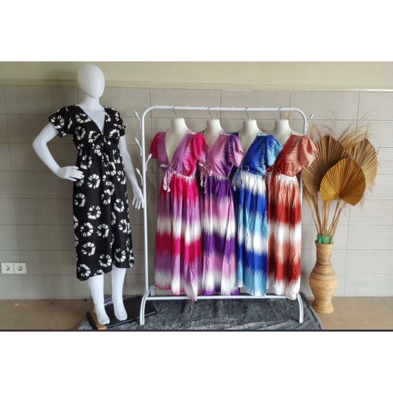 dress ilit pita panjang rayon bali