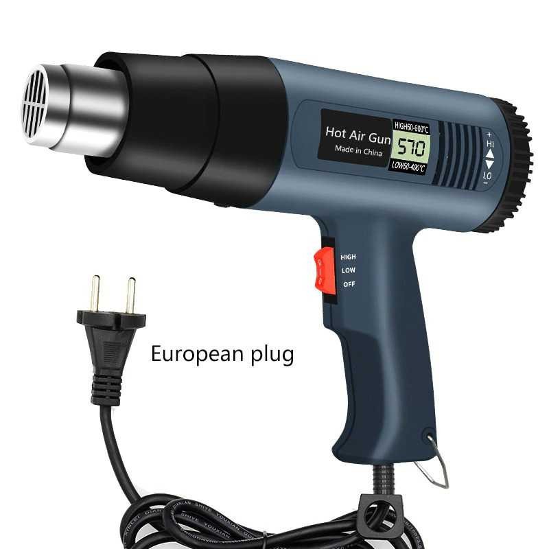 Electric Hot Air Gun Dryer Heat Solder Thermal 2000W Suhu 60 - 600C