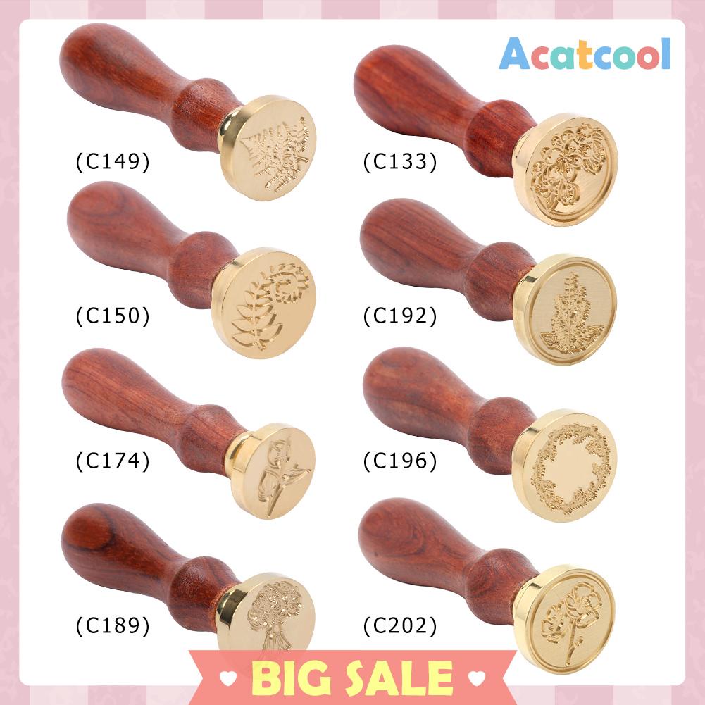 Stempel Segel Lilin Bahan Kayu Gaya Retro Antik Untuk Dekorasi Pernikahan