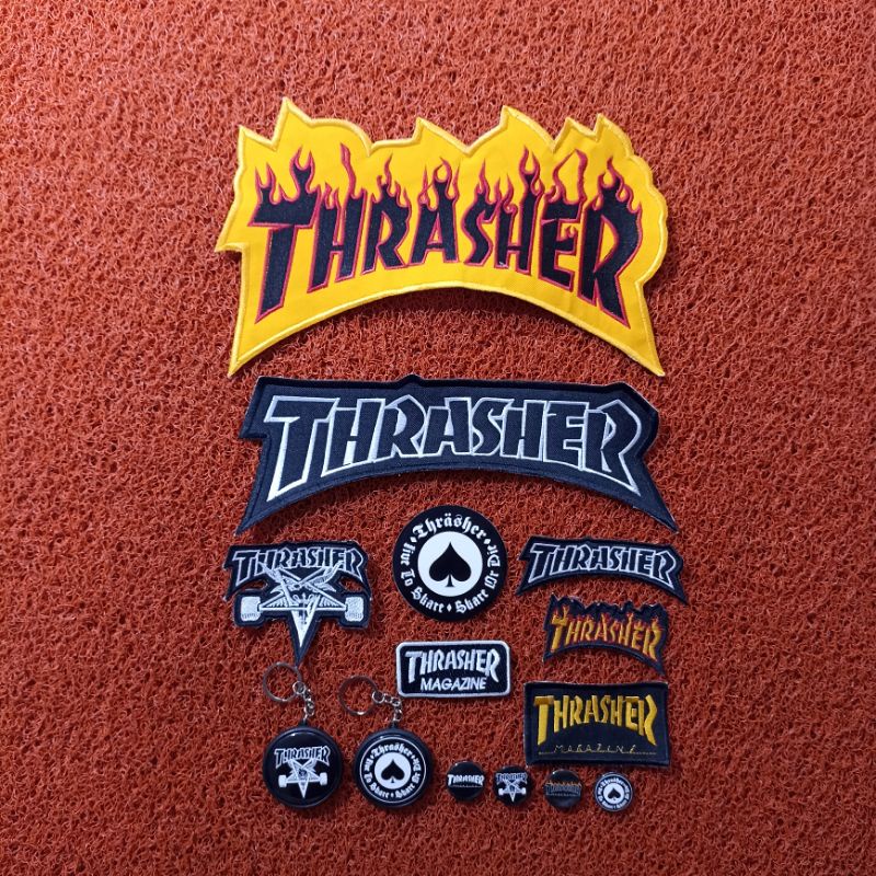 Backpatch bordir Thrasher satu set best seller