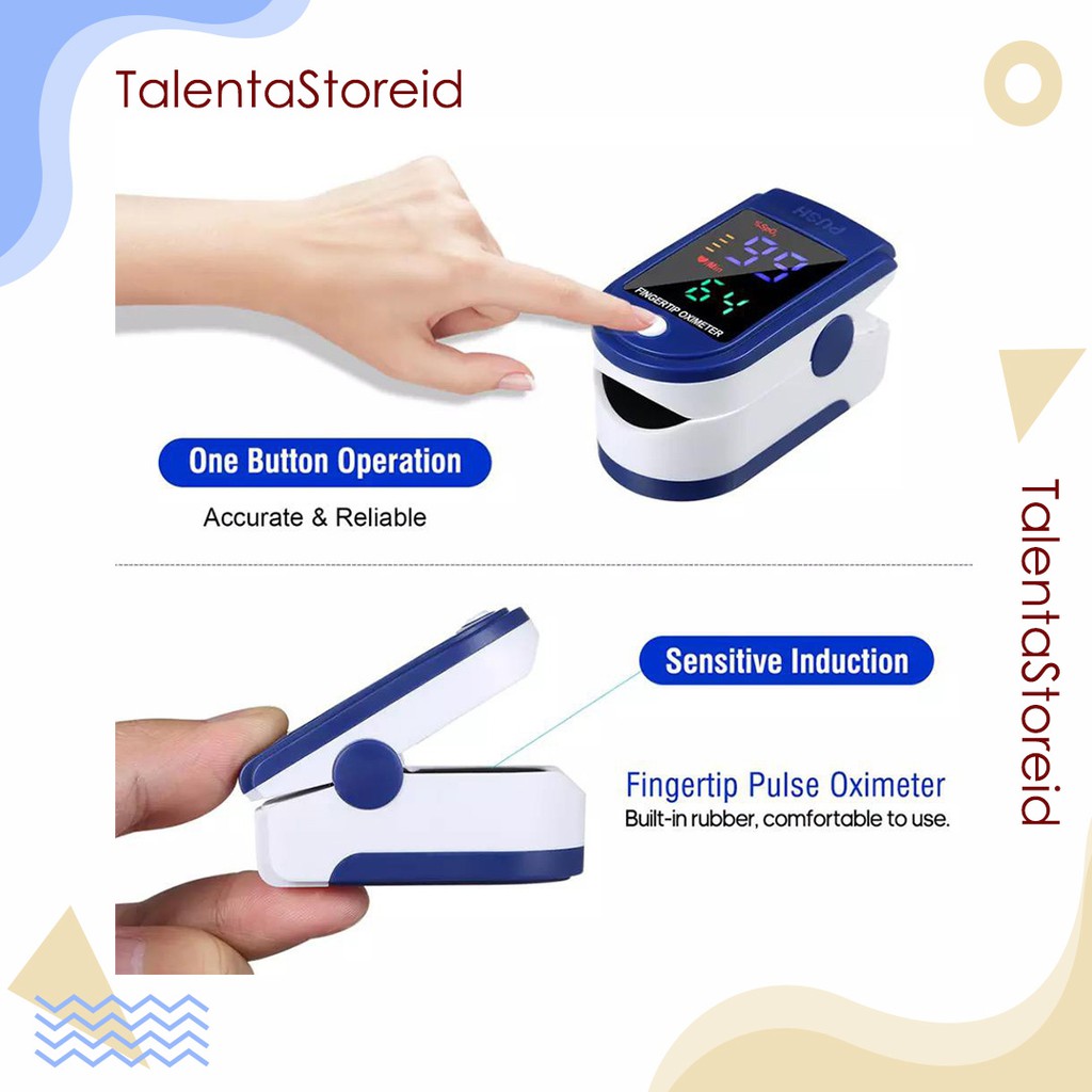 Fingertip Pulse Oximeter sp02 Saturation Monitor Alat Kesehatan Kadar Saturasi Oksigen Dalam Tubuh